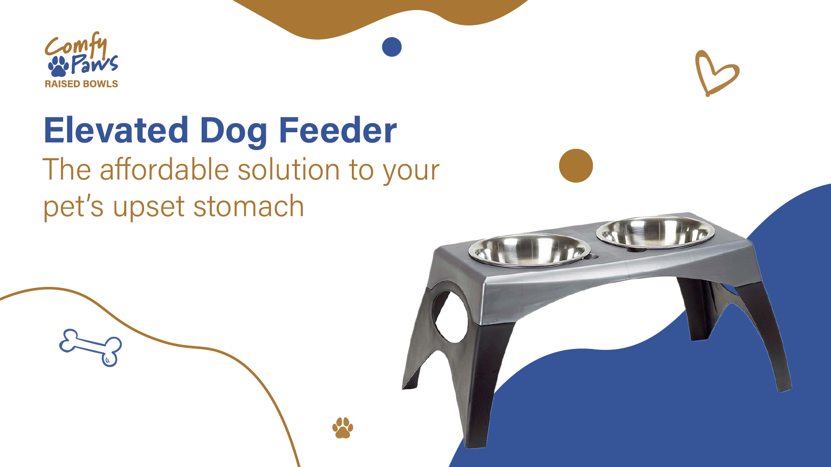 Elevated dog feeder - the affordable solution to your pet's upset stomach