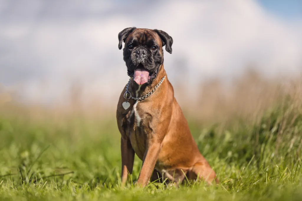 friendly boxer dog