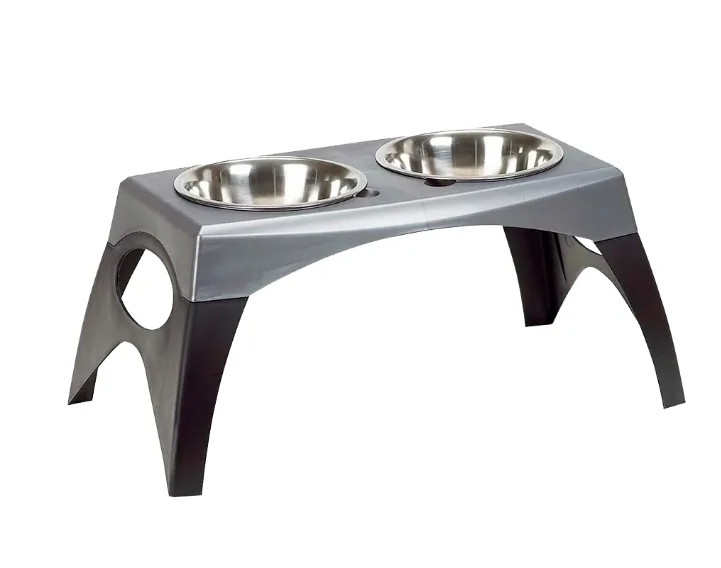 Elevated Dog Food Bowl - Bergan Stormcloud