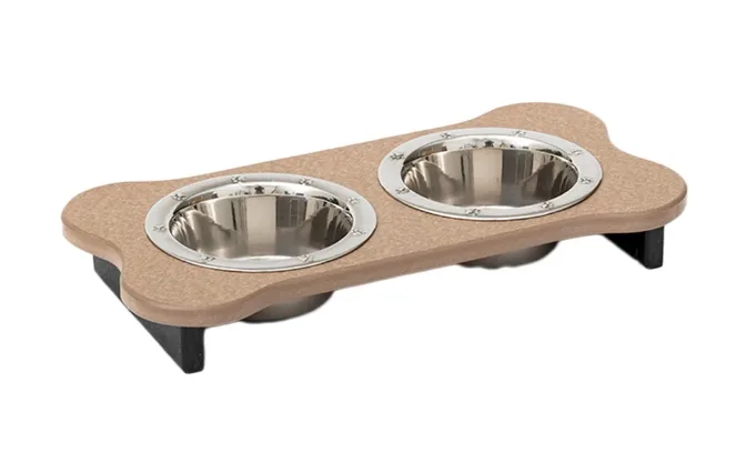 Elevated Dog Feeder - Poly Double